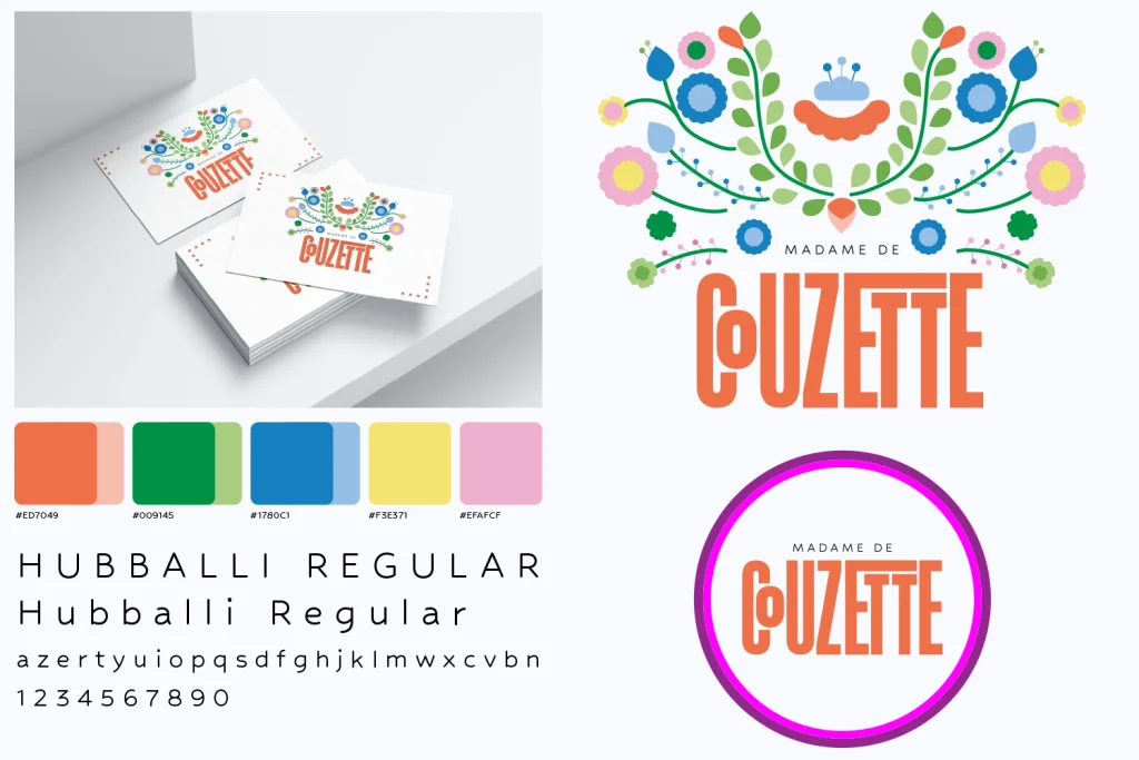 cartes de visite pour une couturière